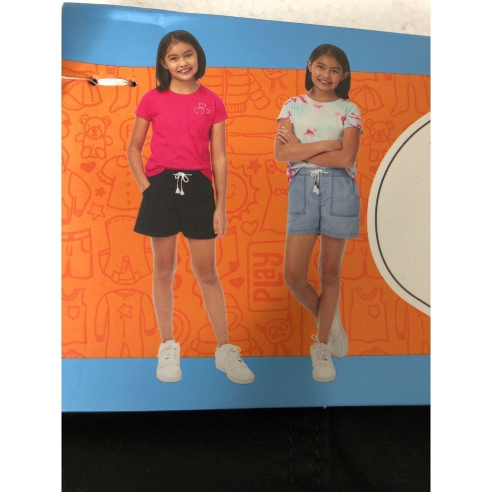 MEMBERS MARK GIRLS TWO PACK WOVEN‎ SHORTS size 6/6x nwt